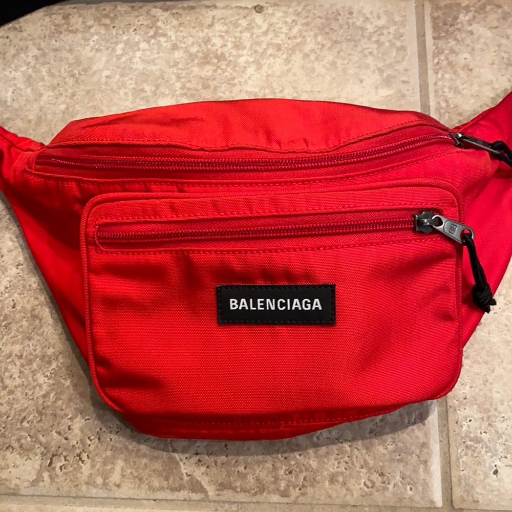 Balenciaga explorer belt bag.